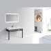 KubeBath Cisco Stainless Steel Console with Acrylic Sink KubeBath
