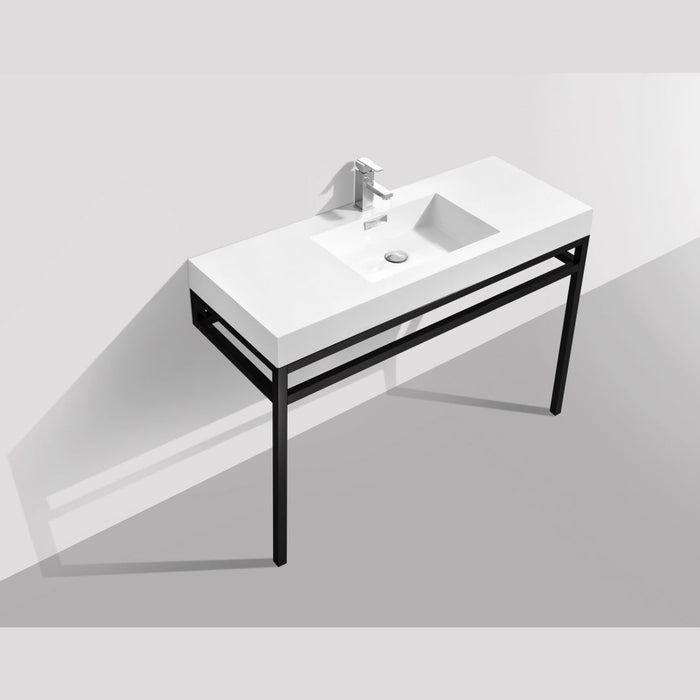 KubeBath Cisco Stainless Steel Console with Acrylic Sink KubeBath