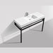 KubeBath Cisco Stainless Steel Console with Acrylic Sink KubeBath