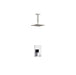 KubeBath Aqua Piazza Shower Set with Ceiling Mount Square Rain Shower KubeBath