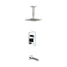 KubeBath Aqua Piazza Shower Set with Ceiling Mount Square Rain Shower and Tub Filler KubeBath