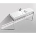 KubeBath Haus 60" Stainless Steel Console with White Acrylic Sink KubeBath