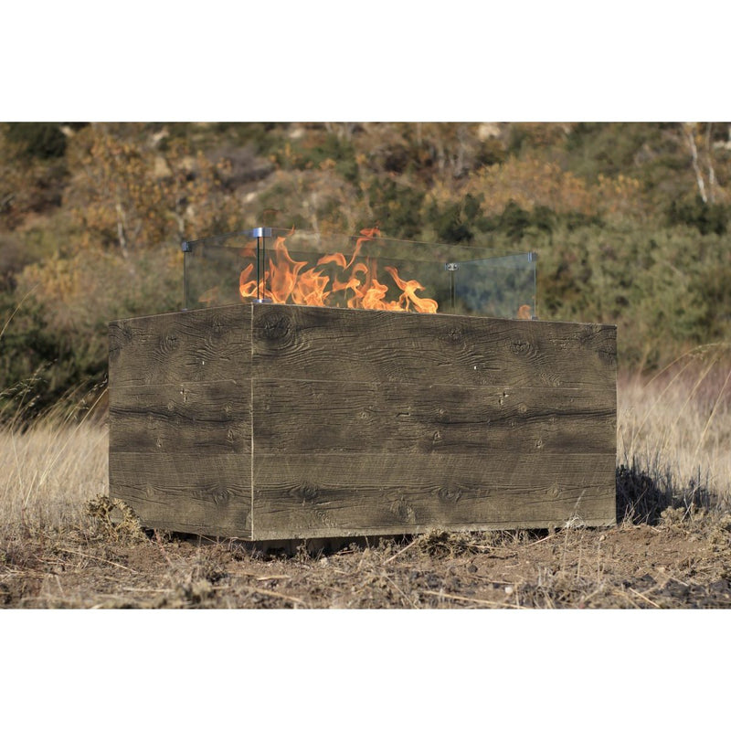 The Outdoor Plus Catalina Fire Pit | Wood Grain Concrete