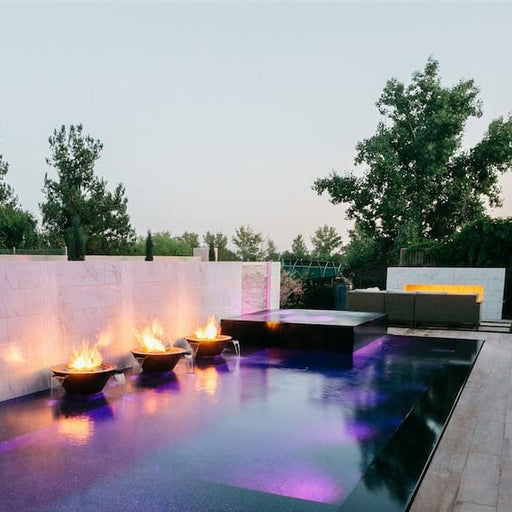 The Outdoor Plus Cazo Fire & Water Bowl 4-Way Spill | Hammered Patina Copper The Outdoor Plus