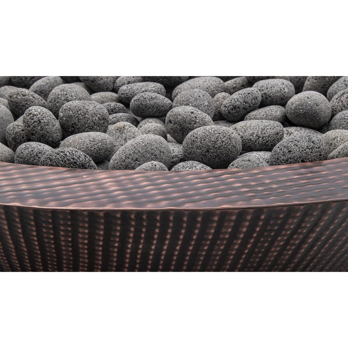 The Outdoor Plus Cazo 48" Fire Pit Narrow Ledge | Copper The Outdoor Plus