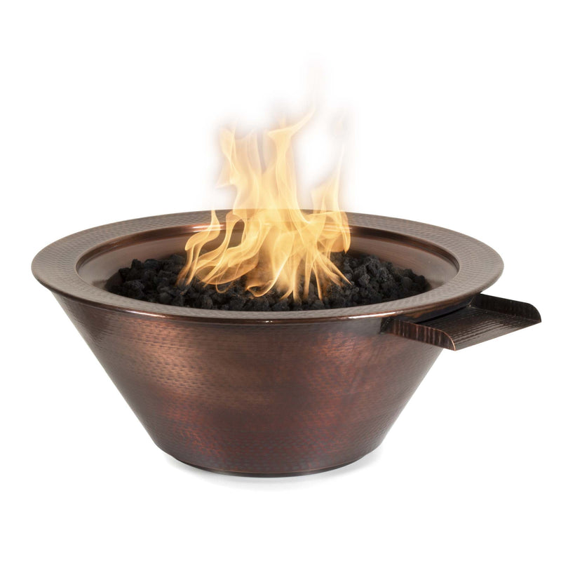 The Outdoor Plus Cazo Fire & Water Bowl | Hammered Patina Copper