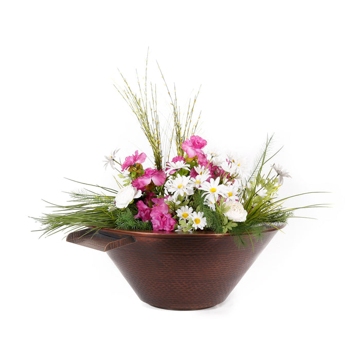 The Outdoor Plus Cazo Hammered Copper Planter & Water Bowl The Outdoor Plus
