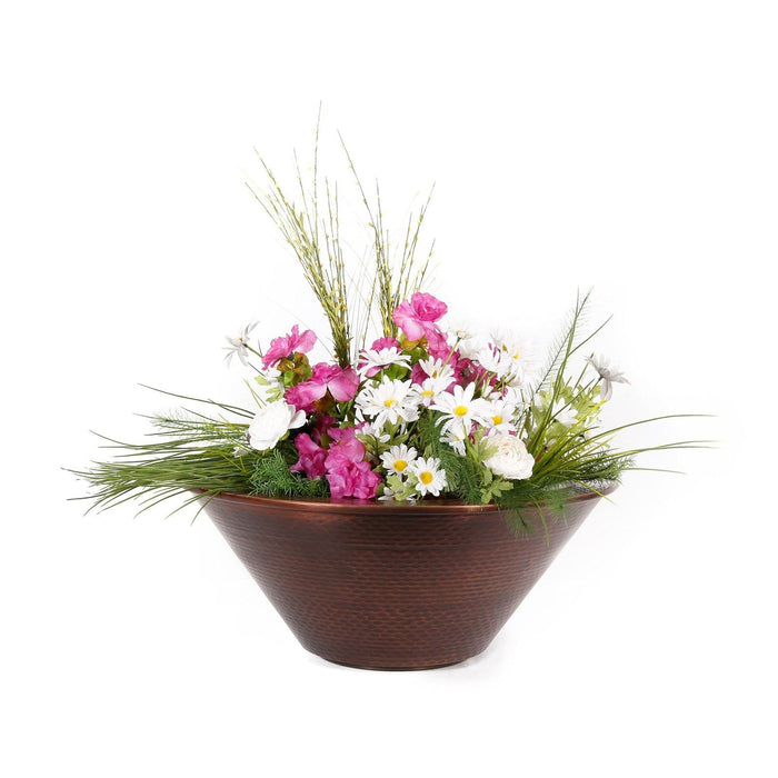 The Outdoor Plus Cazo Planter Bowl | Hammered Patina Copper The Outdoor Plus