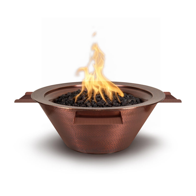The Outdoor Plus Cazo Fire & Water Bowl 4-Way Spill | Hammered Patina Copper