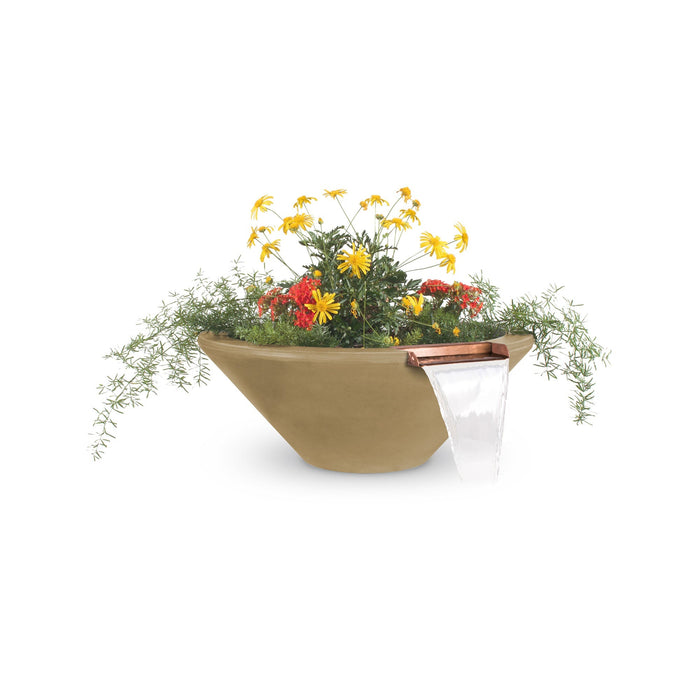 The Outdoor Plus 48" Round Cazo GFRC Planter & Water Bowl The Outdoor Plus