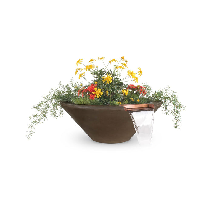 The Outdoor Plus 48" Round Cazo GFRC Planter & Water Bowl The Outdoor Plus