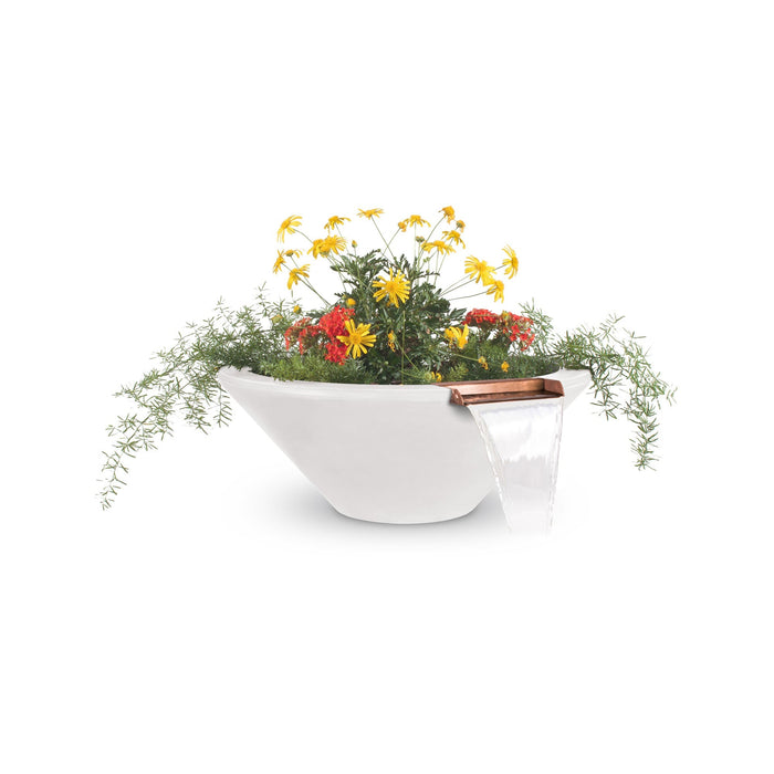 The Outdoor Plus 48" Round Cazo GFRC Planter & Water Bowl The Outdoor Plus