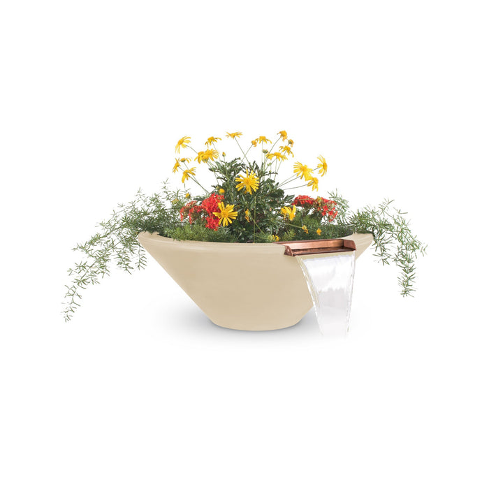 The Outdoor Plus 48" Round Cazo GFRC Planter & Water Bowl The Outdoor Plus