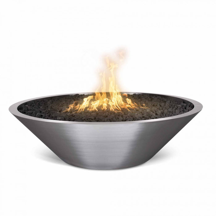 The Outdoor Plus Cazo 48" Fire Pit Narrow Ledge | Stainless Steel The Outdoor Plus