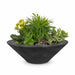 The Outdoor Plus Cazo Planter Bowl | Wood Grain Concrete The Outdoor Plus