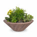 The Outdoor Plus Cazo Planter Bowl | Wood Grain Concrete The Outdoor Plus