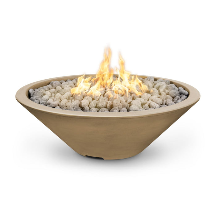 The Outdoor Plus Cazo Fire Pit Narrow Ledge | GFRC Concrete | Metal Powder Coat The Outdoor Plus