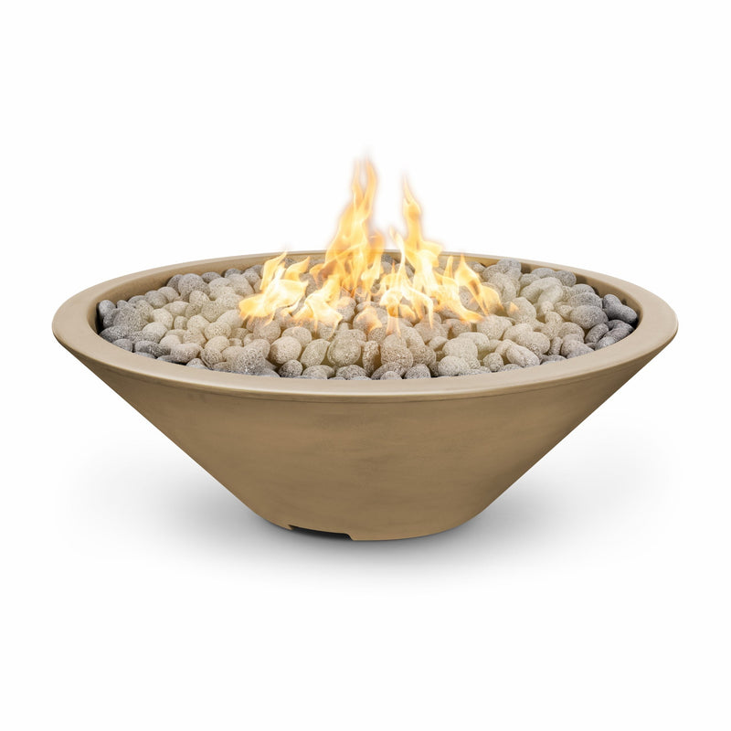 The Outdoor Plus Cazo 48" Fire Pit Narrow Ledge Powder Coated | Low Voltage Electronic Ignition