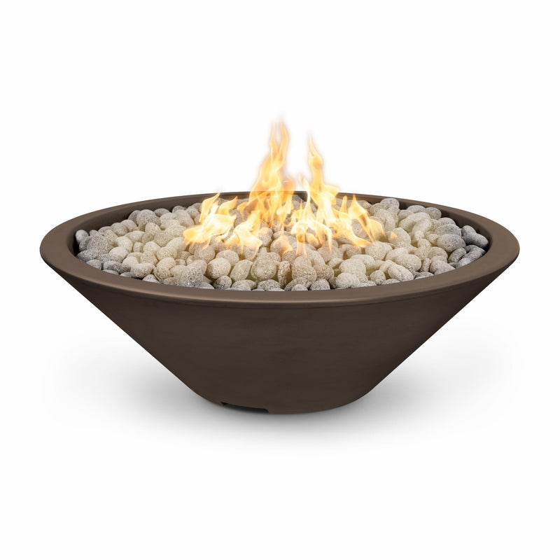The Outdoor Plus Cazo 60" Fire Pit Narrow Ledge Powder Coated | Low Voltage Electronic Ignition