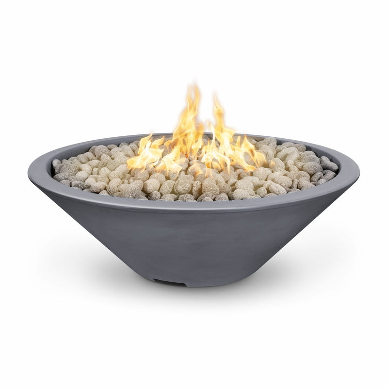 The Outdoor Plus Cazo 48" Fire Pit Narrow Ledge Powder Coated | Spark Ignition with Flame Sense