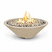 The Outdoor Plus Cazo 48" Fire Pit Narrow Ledge Powder Coated | Plug & Play Electronic Ignition The Outdoor Plus