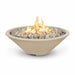 The Outdoor Plus Cazo 48" Fire Pit Narrow Ledge Powder Coated | Low Voltage Electronic Ignition The Outdoor Plus
