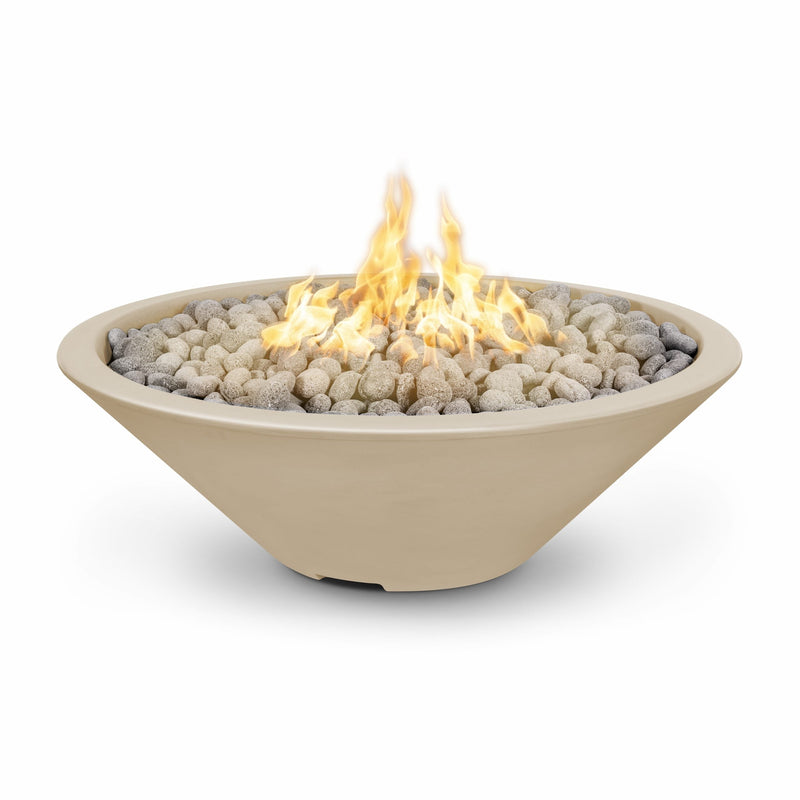 The Outdoor Plus Cazo 48" Fire Pit Narrow Ledge Powder Coated | Match Lit with Flame Sense