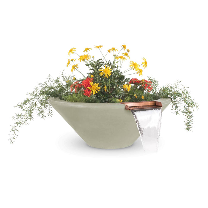 The Outdoor Plus 36" Round Cazo GFRC Planter & Water Bowl The Outdoor Plus