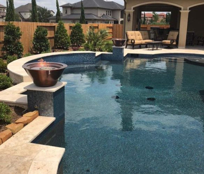 The Outdoor Plus 36" Cazo Hammered Copper Fire Bowl The Outdoor Plus