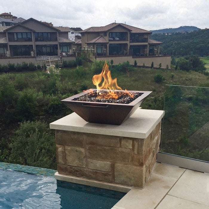 The Outdoor Plus Maya Fire & Water Bowl | Hammered Patina Copper The Outdoor Plus