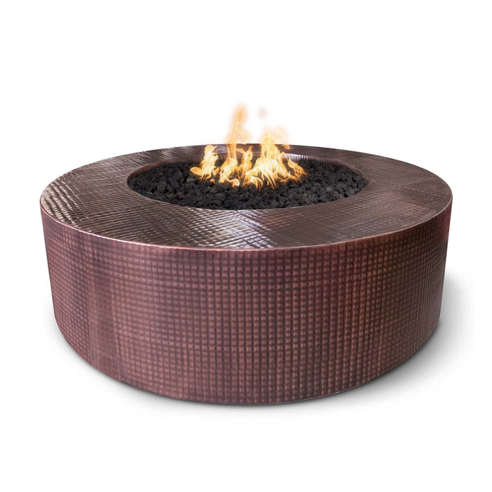 The Outdoor Plus 18" Tall Round Unity Fire Pit | Hammered Copper The Outdoor Plus