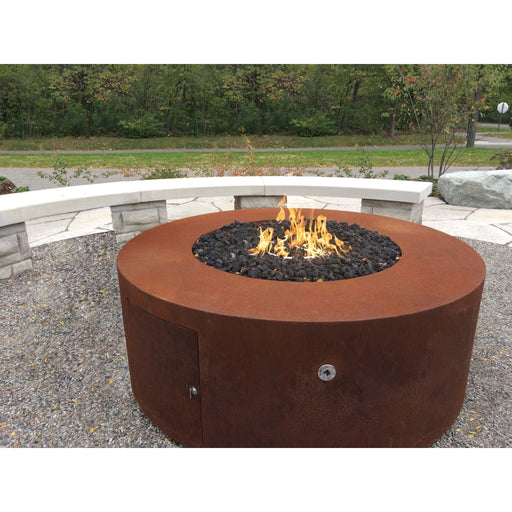 The Outdoor Plus 18" Tall Round Unity Fire Pit | Hammered Copper The Outdoor Plus