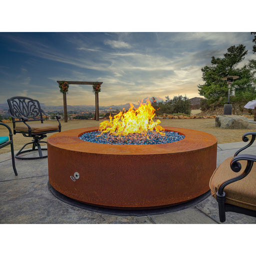 The Outdoor Plus 24" Tall Round Unity Fire Pit | Hammered Copper The Outdoor Plus