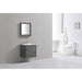 KubeBath DeLusso Wall Mount Modern Bathroom Vanity KubeBath
