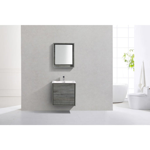 KubeBath DeLusso Wall Mount Modern Bathroom Vanity KubeBath