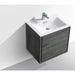 KubeBath DeLusso Wall Mount Modern Bathroom Vanity KubeBath