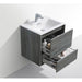 KubeBath DeLusso Wall Mount Modern Bathroom Vanity KubeBath