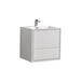 KubeBath DeLusso Wall Mount Modern Bathroom Vanity KubeBath