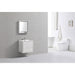 KubeBath DeLusso Wall Mount Modern Bathroom Vanity KubeBath