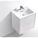 KubeBath DeLusso Wall Mount Modern Bathroom Vanity KubeBath