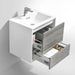 KubeBath DeLusso Wall Mount Modern Bathroom Vanity KubeBath