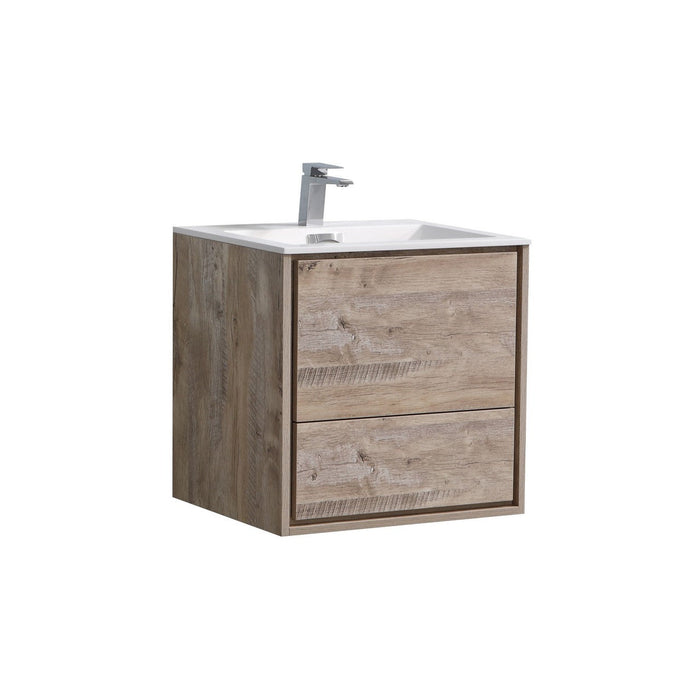 KubeBath DeLusso Wall Mount Modern Bathroom Vanity KubeBath