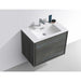 KubeBath DeLusso Wall Mount Modern Bathroom Vanity KubeBath