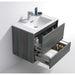 KubeBath DeLusso Wall Mount Modern Bathroom Vanity KubeBath