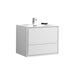 KubeBath DeLusso Wall Mount Modern Bathroom Vanity KubeBath