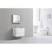 KubeBath DeLusso Wall Mount Modern Bathroom Vanity KubeBath