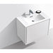 KubeBath DeLusso Wall Mount Modern Bathroom Vanity KubeBath