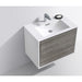 KubeBath DeLusso Wall Mount Modern Bathroom Vanity KubeBath