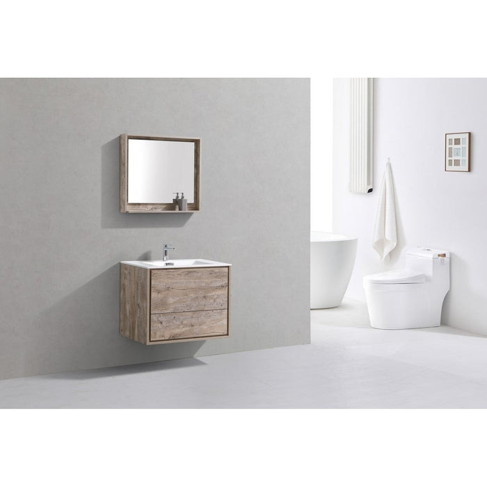 KubeBath DeLusso Wall Mount Modern Bathroom Vanity KubeBath