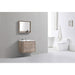 KubeBath DeLusso Wall Mount Modern Bathroom Vanity KubeBath